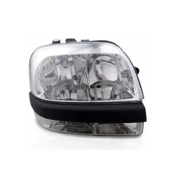 Farol Principal FIAT DOBLO Lado Direito Máscara Cromada com Milha Regulagem Manual - VIA EXPRESSA FIAT0172