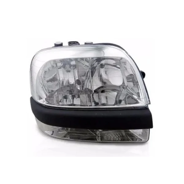 Farol Principal FIAT DOBLO Lado Esquerdo Máscara Cromada com Milha Regulagem Manual - VIA EXPRESSA FIAT0173