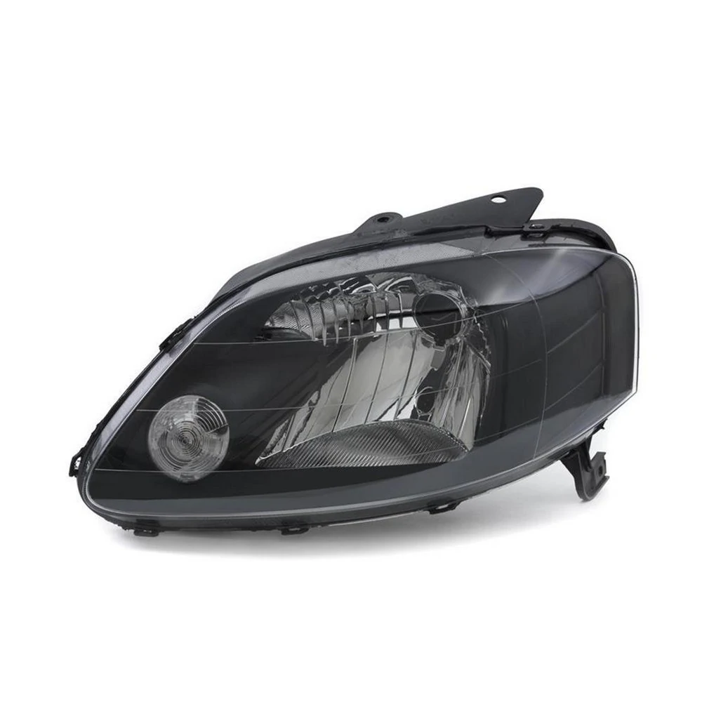 Farol Principal Lado Esquerdo Máscara Negra Monorefletor H4 - VIA EXPRESSA VW0264