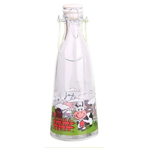 Garrafa Vidro Agua Decorada 1lt Ref.d11001
