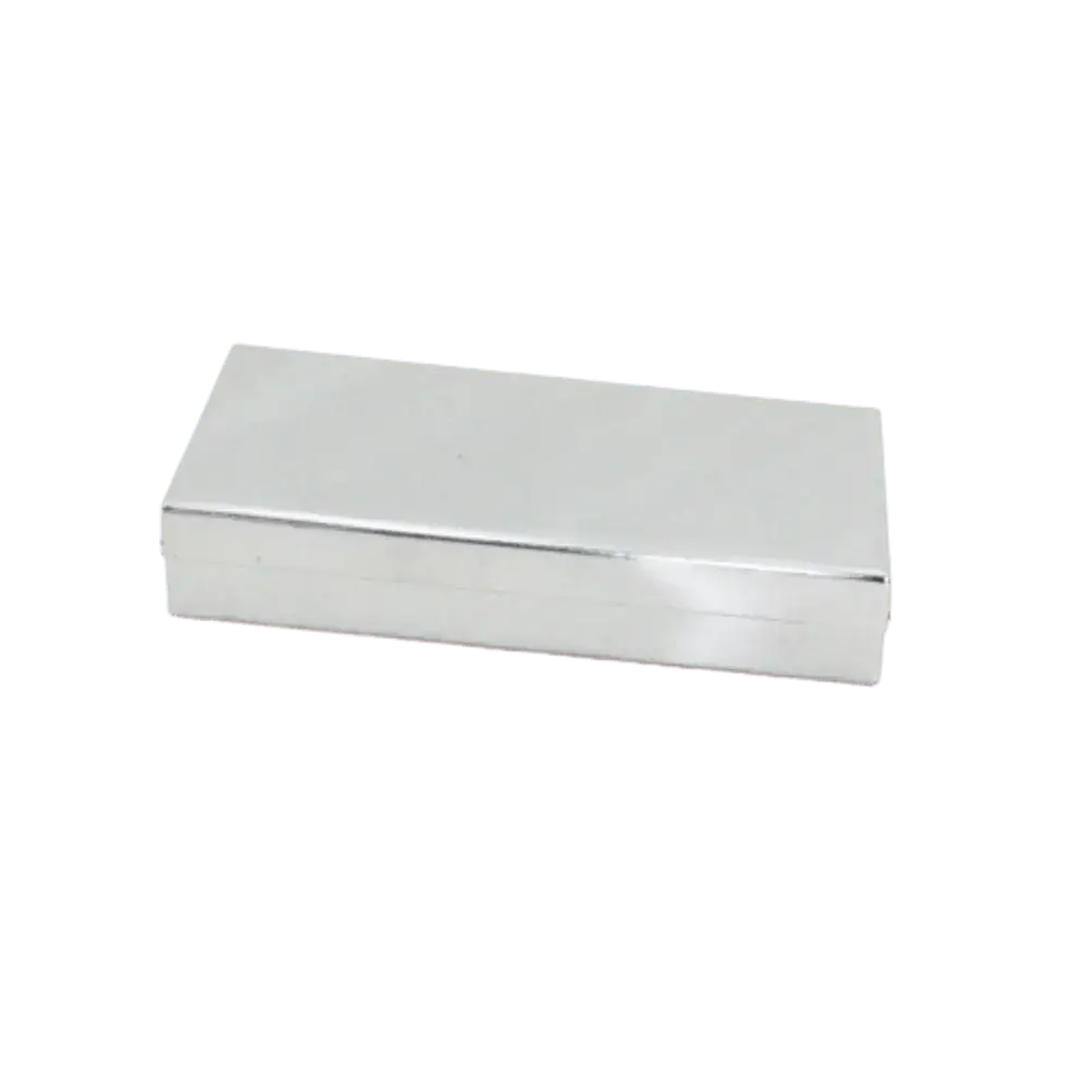 Estojo Em Aço Inox - Liso - 20 X 10 X 5 Cm - Açonox