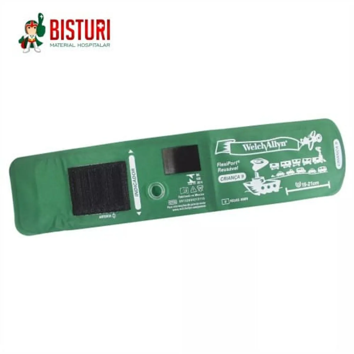 Braçadeira Criança Reusável Flexiport 09 - Welch Allyn