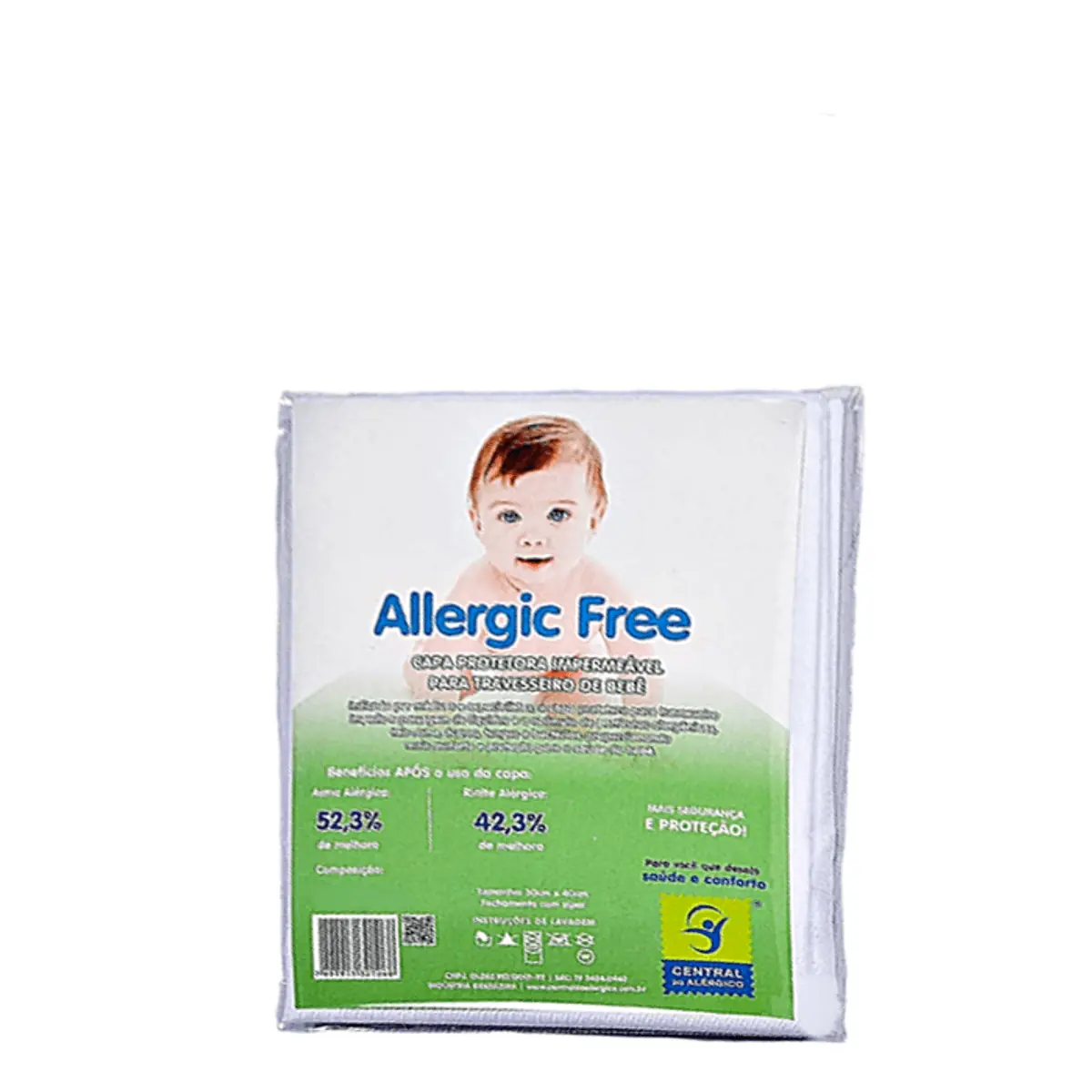 Capa Travesseiro Bebe Anti-Acaro em Napa 30X60cm - unidade