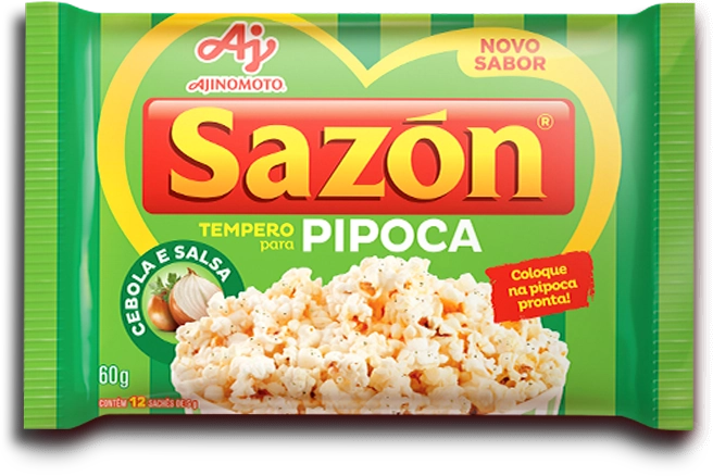 Temp Sazon Pc 60g Pipoca Cebola/salsa