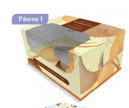Caixa Ovo 250/350g Visor Vitrine Pascoa 1 Emp Box