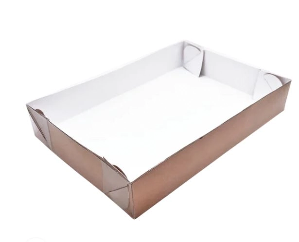 Caixa Retangular Kraft 7x7x3cm Emporio