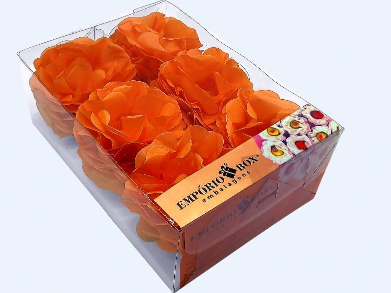 Flor Seda Grande Laranja 30un 30un