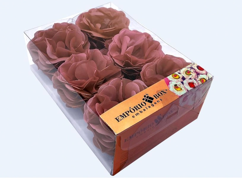 Flor Seda Grande Rosa Nude 30un 30un