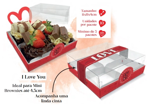 Caixa Bem Casado 4 Doces Amor Emporio Box
