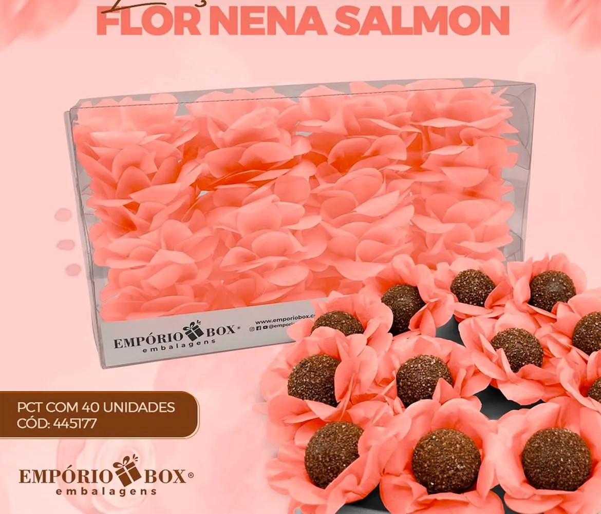 Flor Nena Super Seda Salmon Mont