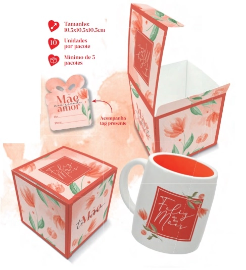 Caixa Presente Caneca Maes Emporio Box
