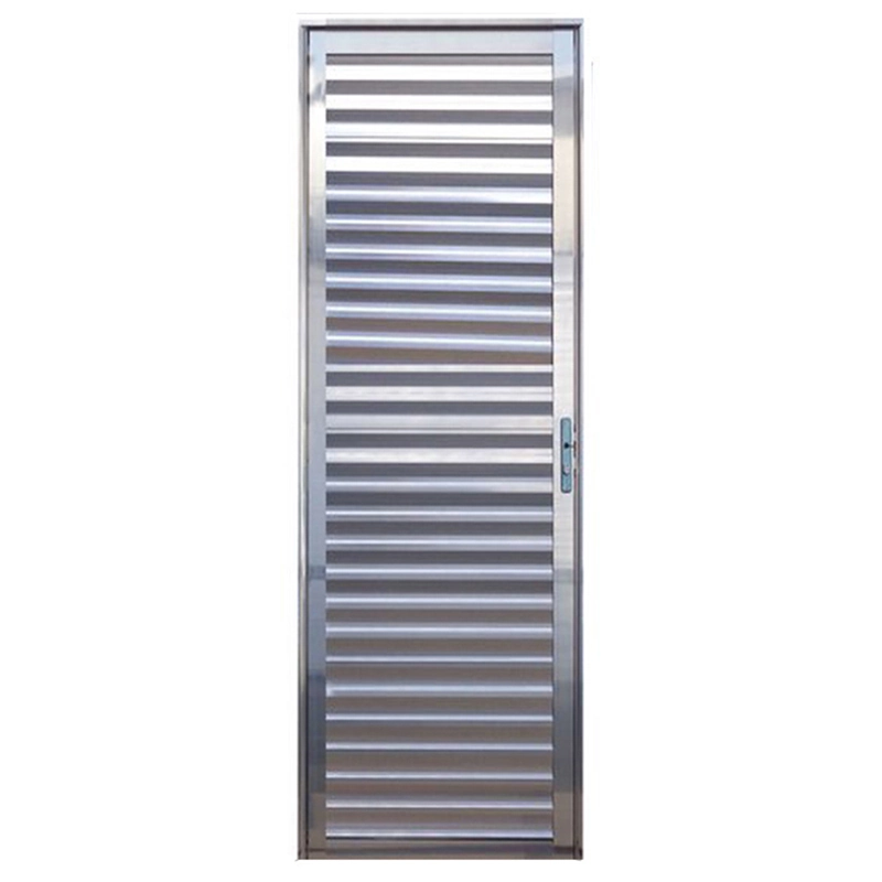 Porta De Alumínio Brilhante Palheta Cmc Modular - Lado Esquerdo - 2.10 (a) X 0.70 (l)