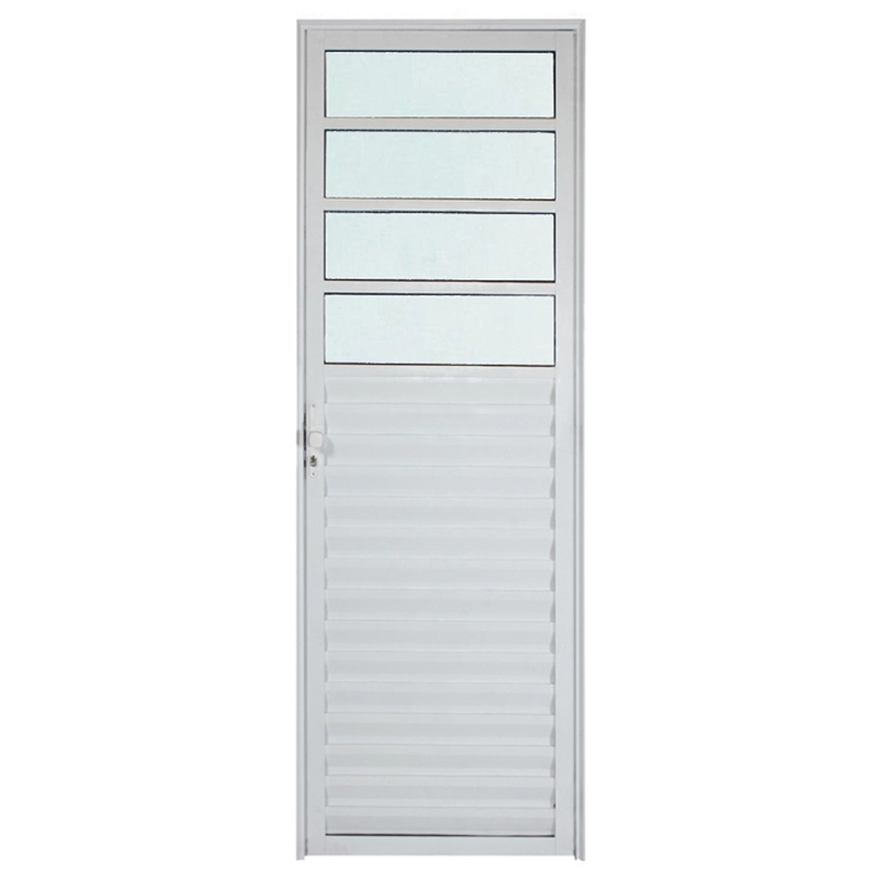 Porta De Alumínio Branco De Cozinha Basculante Cmc Modular - Lado Direito - 2.10 (a) X 0.90 (l)