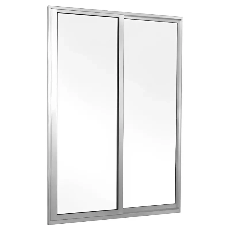 Porta De Sacada De Correr De Alumínio Brilhante 2 Folhas Móveis Cmc Classic - 2.10 (a) X 1.50 (l)
