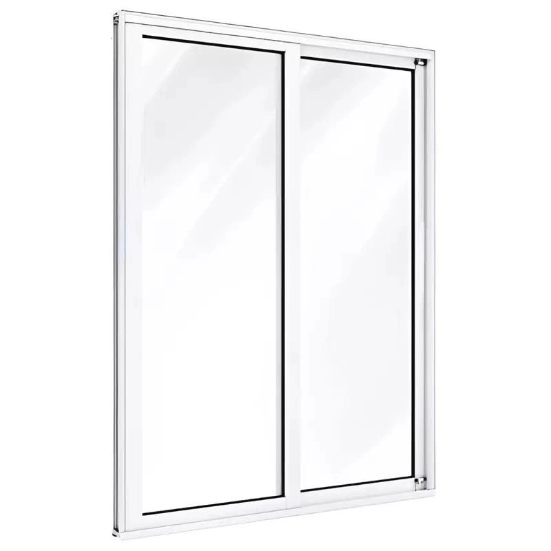 Porta De Sacada De Correr De Alumínio Branco 2 Folhas Móveis Cmc Classic - 2.10 (a) X 1.20 (l)