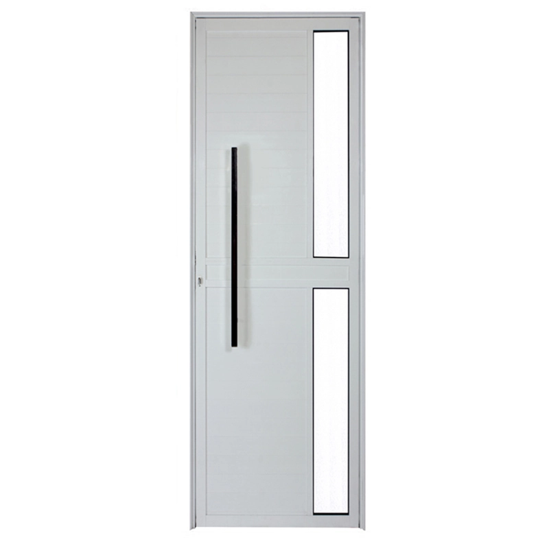 Porta Lambril De Alumínio Branco Com Vidro E Puxador Cmc Classic - Lado Direito - 2.10 (a) X 0.80 (l)