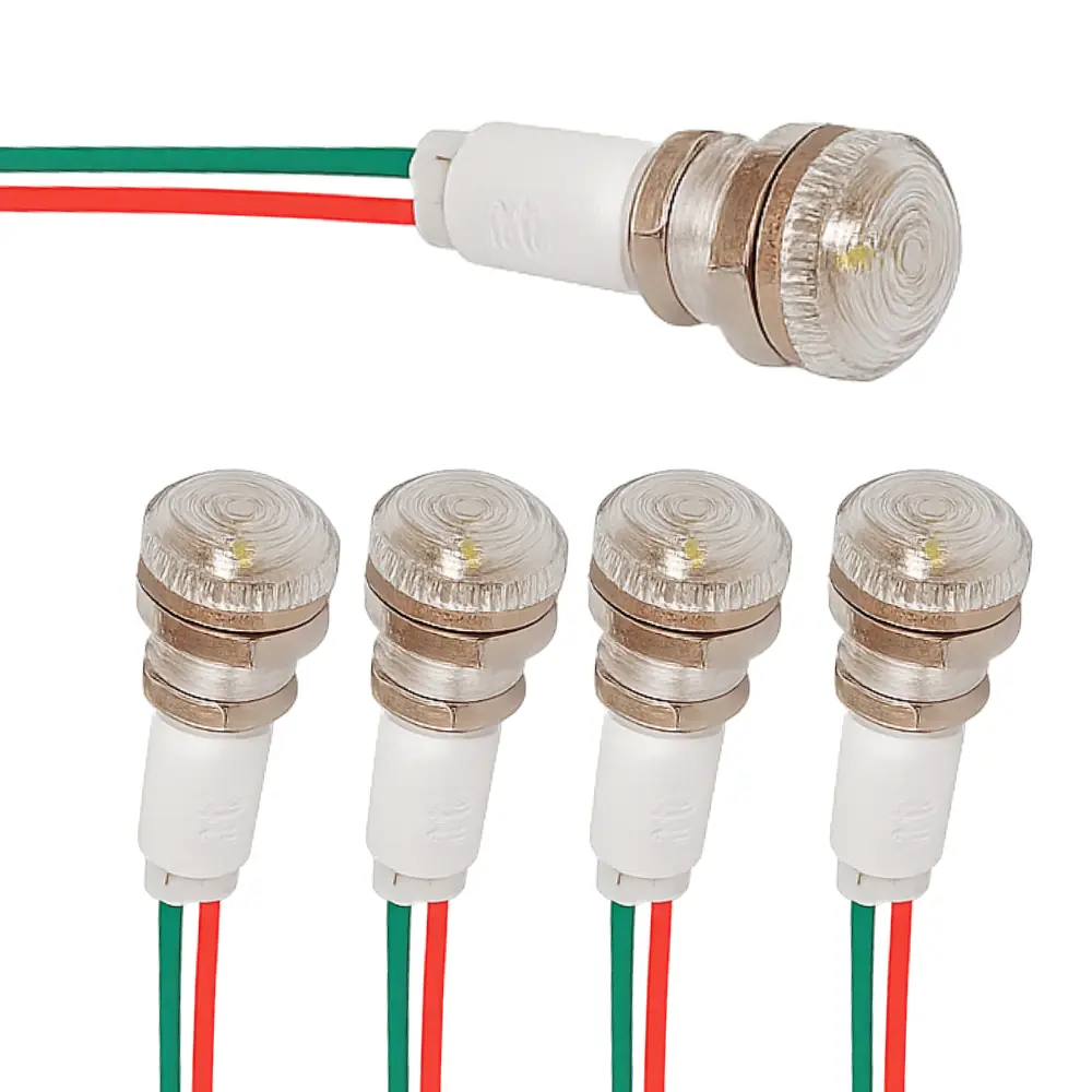 Kit 5 Sinaleiro 9mm Branco 220v Lukma