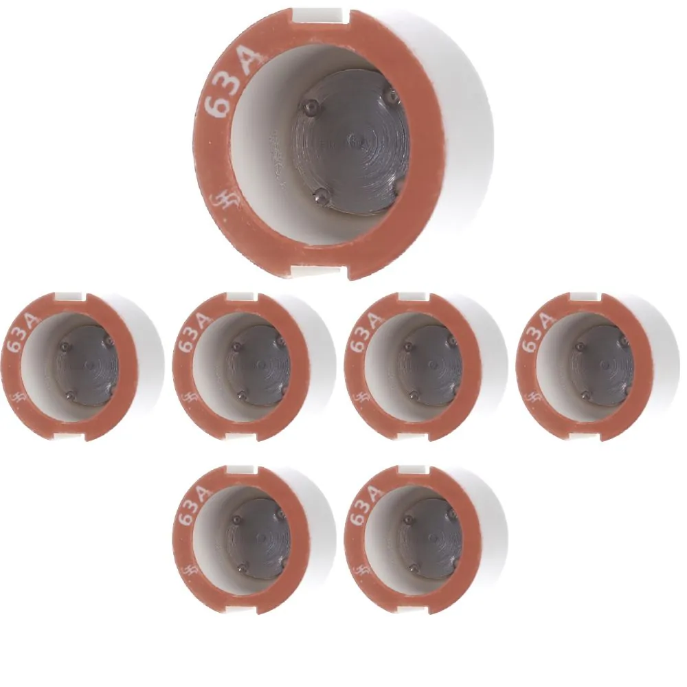 Kit 7 Parafuso Ajuste Diazed 63a 500v