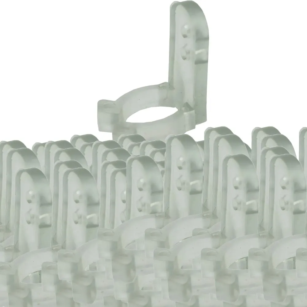 Kit 50 Clip De Fixacao A14 13mm Para Mangueira De Led