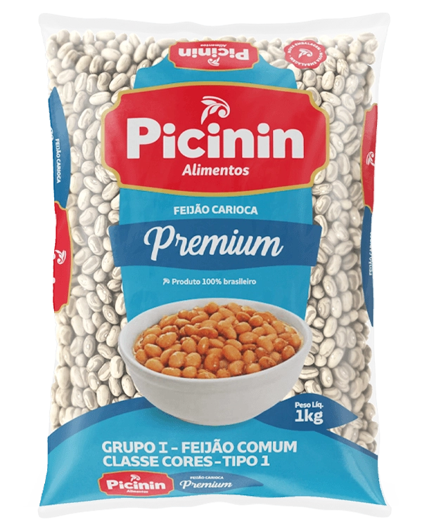Feijao Carioca Picinin 1kg Tp1 Serie Ouro