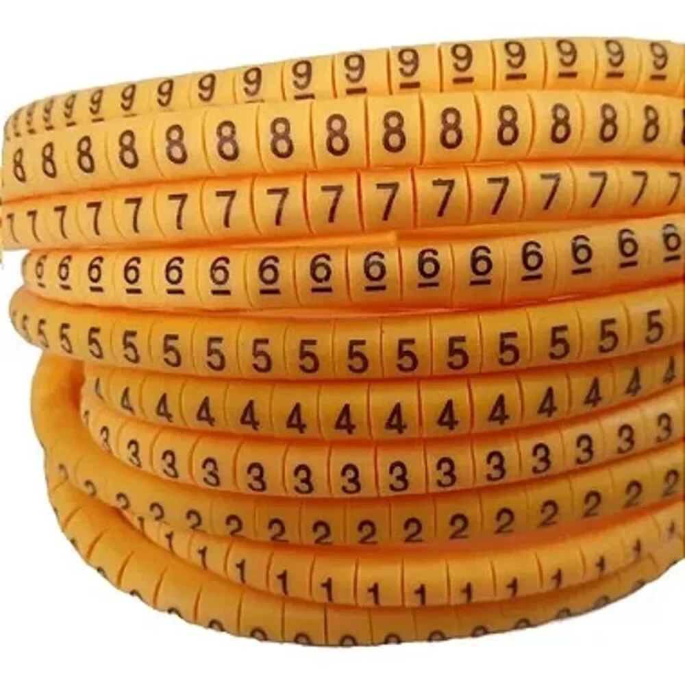 3000 Pç - Anilha Para Cabo 2,5 A 4mm Ec1 Numeros