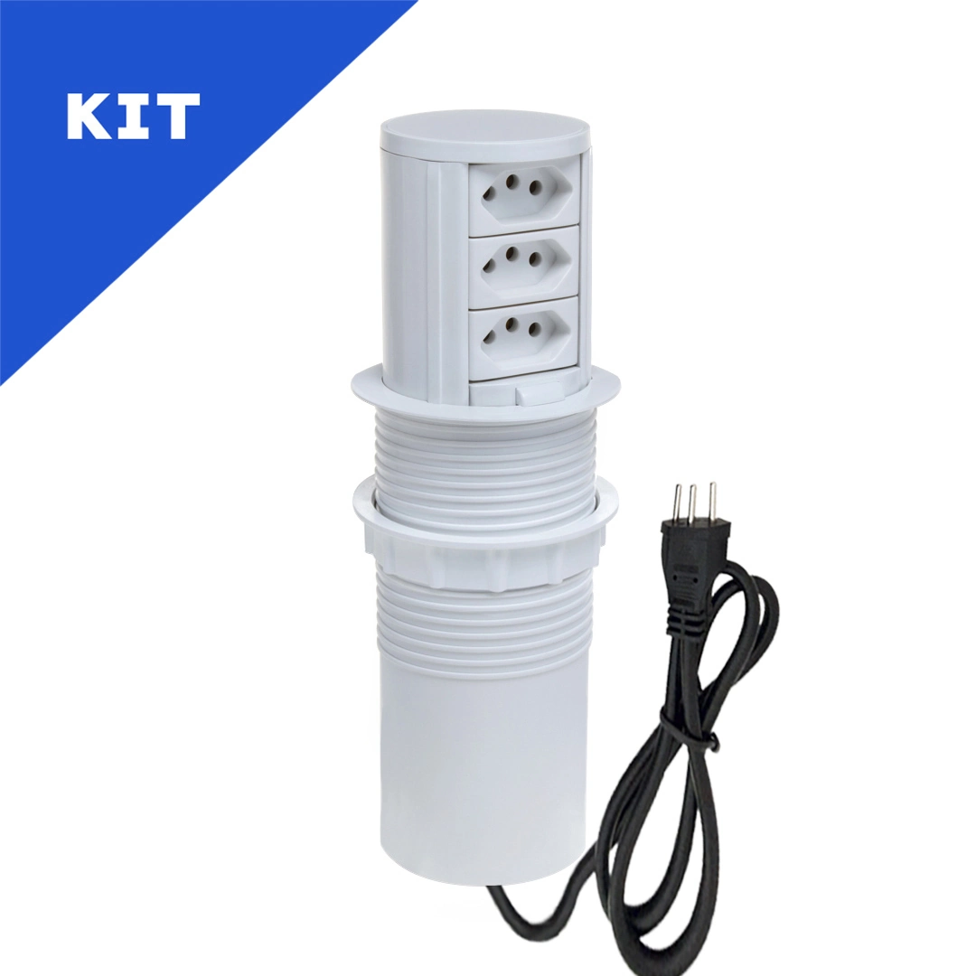 Kit Torres De Tomadas Totem Slim Manual 3 Tomadas 20a