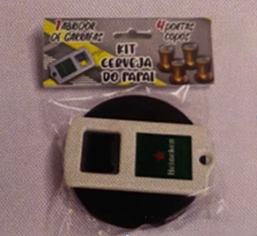Kit Abridor C/ 4 Porta Copos Mdf Nova Alianca