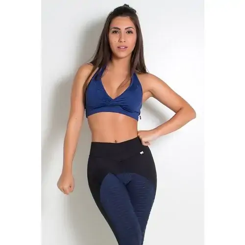 Camiseta Regata Feminina Azul Mar G Indiana .