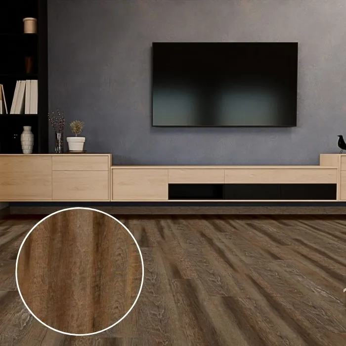 Piso Vinílico Colado 3mm Com Proteção - Imbuia - M2
