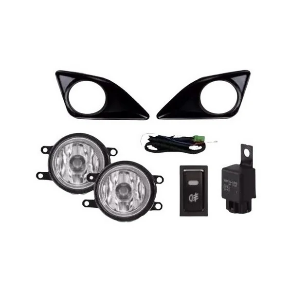 Kit Farol Auxiliar TOYOTA COROLLA Aro Cromado - FABRICIO KFM616