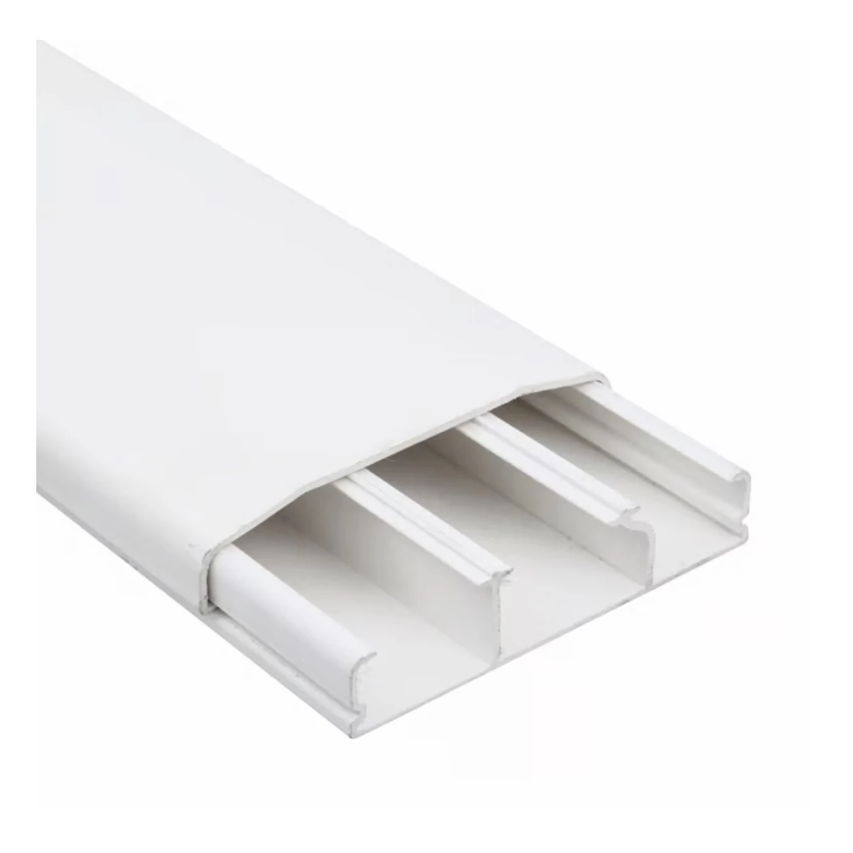 Canaleta 3 Divisórias Cabos Fios Fita Dupla Face 2mt Branco