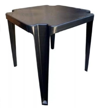 Mesa Veneza Plastico Preta 72x72x72cm 11544 Falke