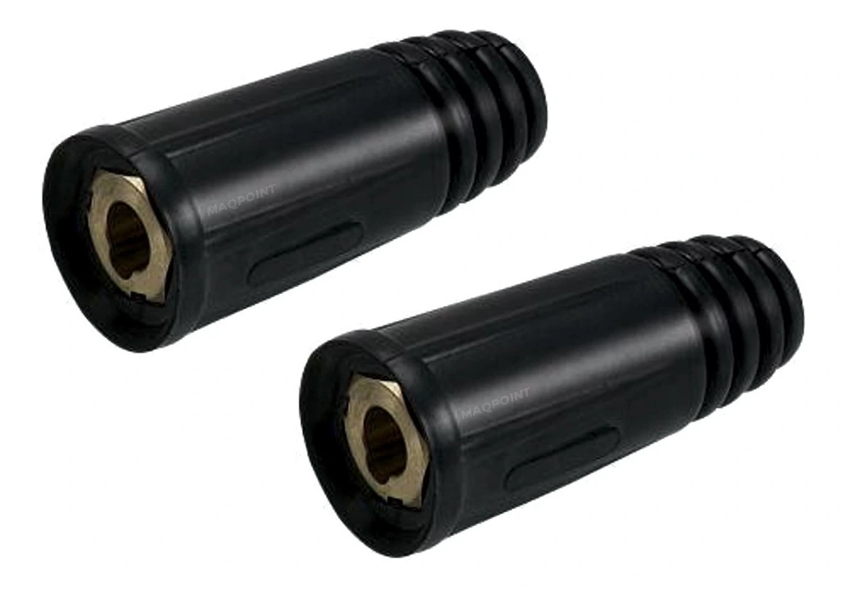 Kit Par De Conector Engate Rápido Para Inversora De Solda 13mm Fêmea - Para Cabo