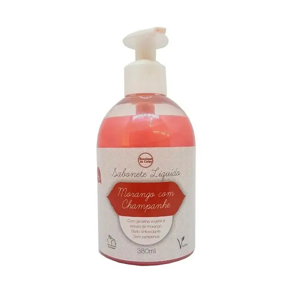 Juá Sabonete Líquido Morango Com Champanhe 380ml Higiene/beleza