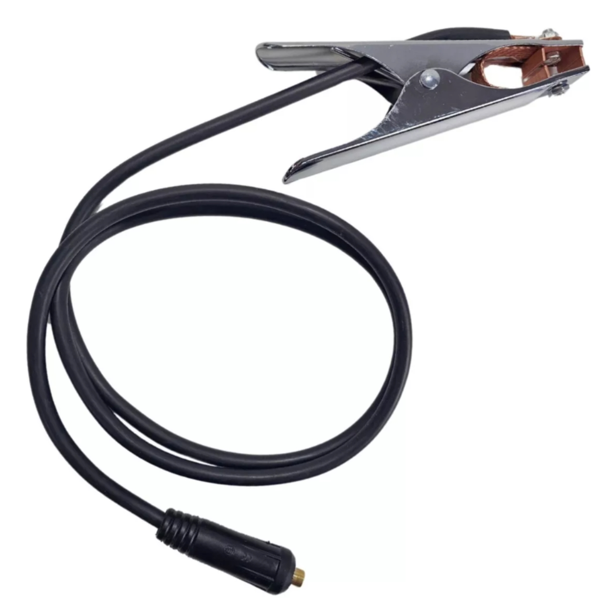 Garra Negativa Grampo Terra Para Solda 300a Com Cabo E Conector 9mm