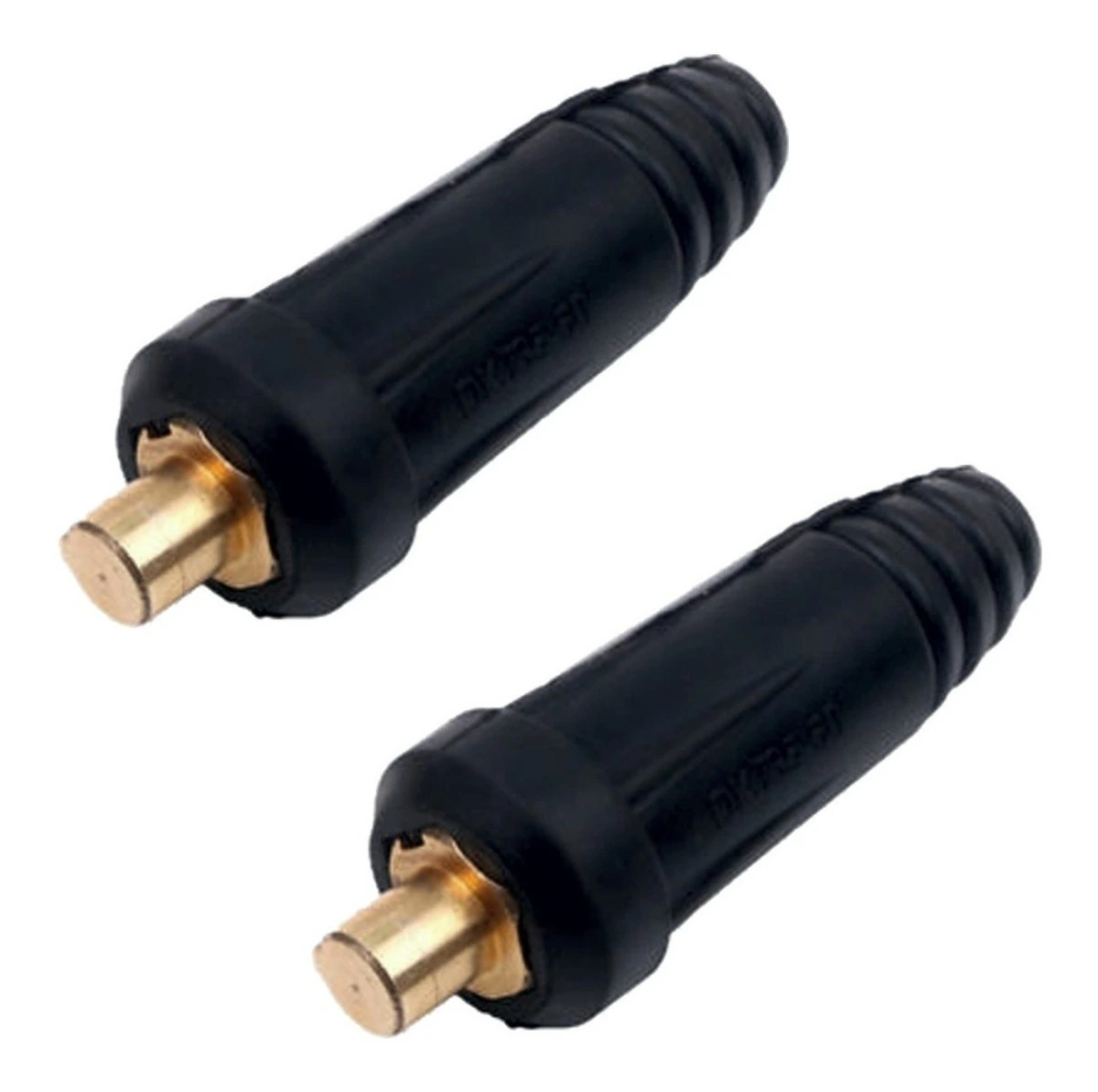Kit Com 2 Conector Engate Rápido Para Inversora De Solda 9mm Macho - Para Cabo