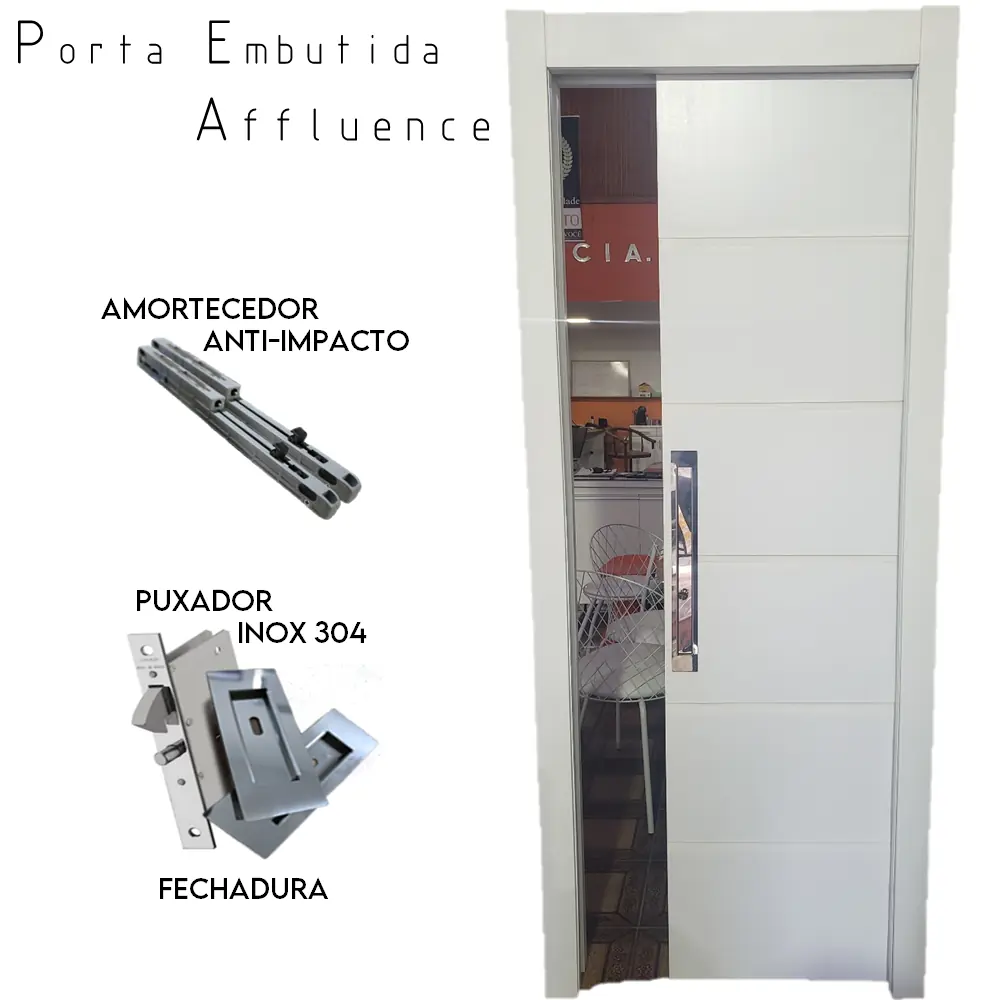 Modelo Affluence  * Porta De Correr Embutida -72x210