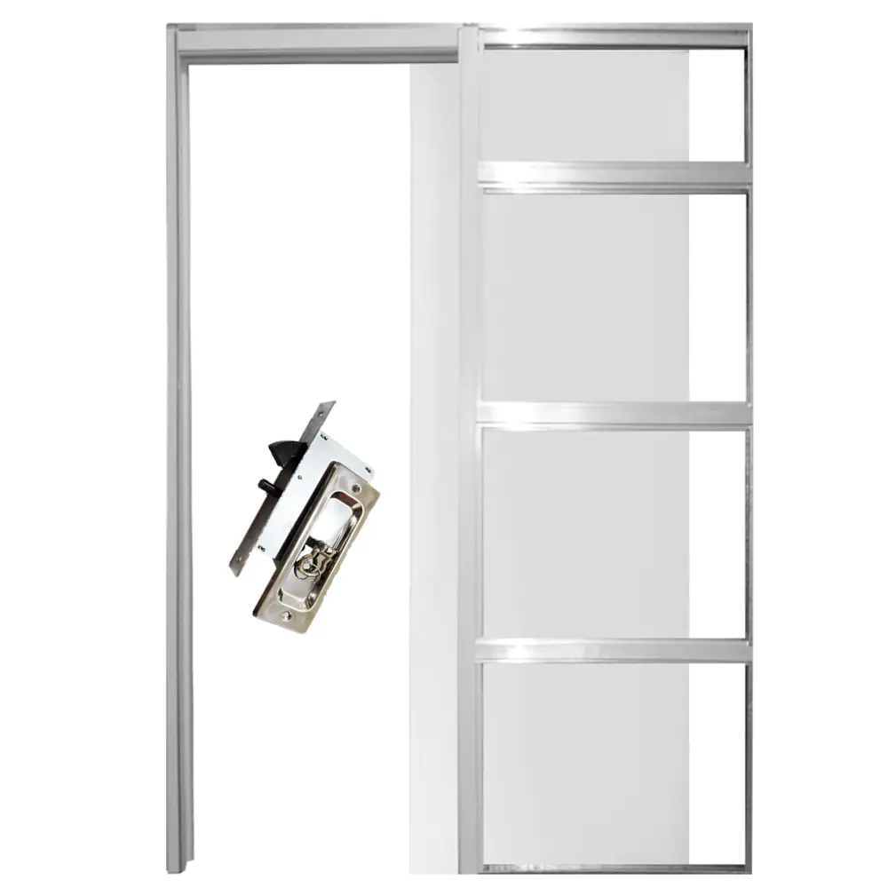Porta De Correr Embutida Na Parede - Modelo Essencial - 62