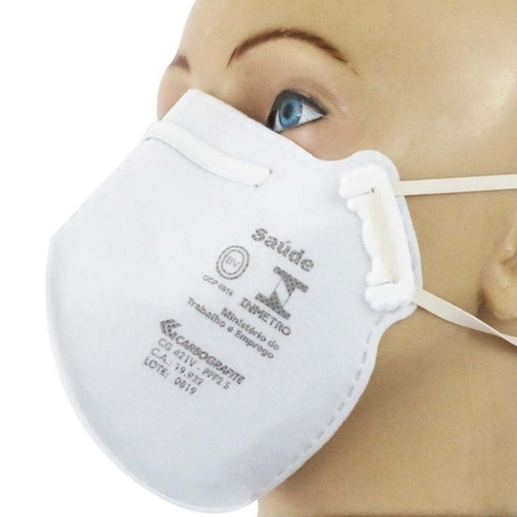 Máscara Respirador Pff2 N95 Cg-421 - Carbografite