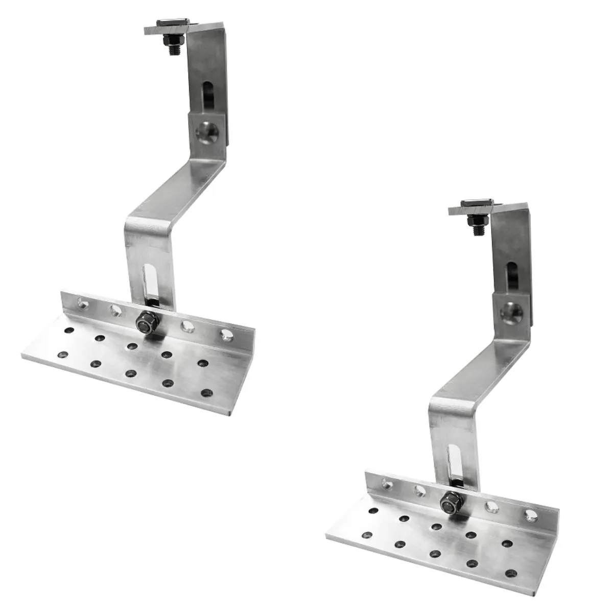 Estrutura Suporte Fixador Placa Painel Solar Alumínio E Inox Para Telha Cerâmica E Cimento | Perfil Master | Kit 02 Un