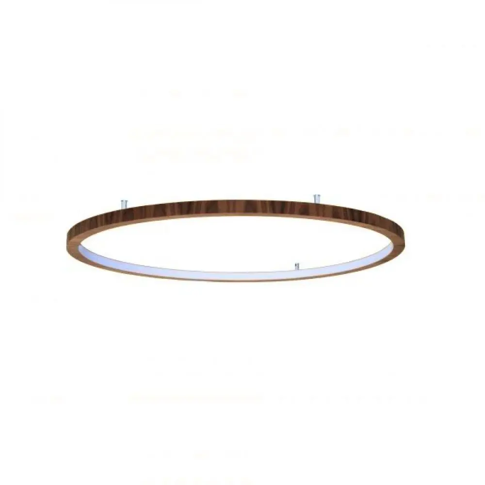 Plafon Sobrepor Bivolt Redondo led 40w 2700k 100cm Madeira