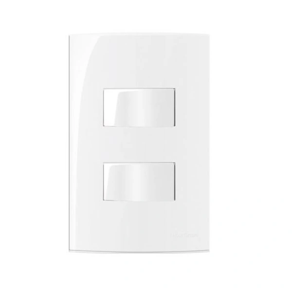 Conjunto 2 Interruptor Tecla Simples Separado 4x2 Sleek Margirius