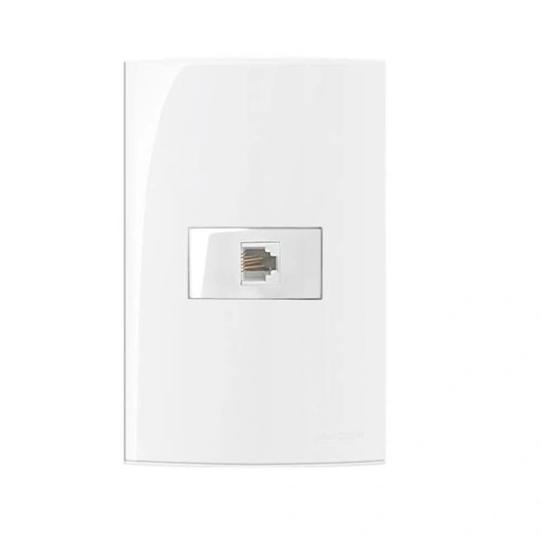 Conjunto Tomada Rj11 Telefone 4x2 Sleek Margirius