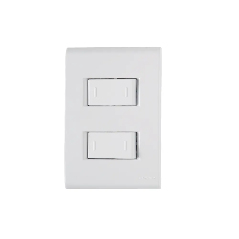 Conjunto 1 Interruptor Simples + 1 Interruptor Paralelo 4x2 Tramontina Liz