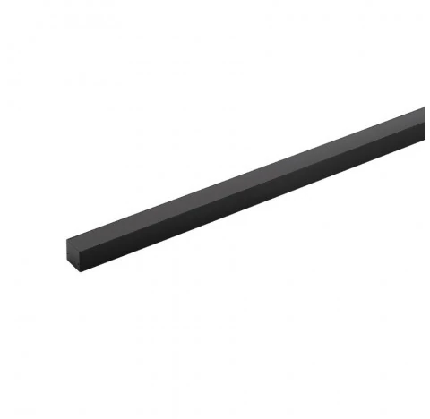 Perfil Sobrepor Para Fita Led 2 Metros Preto Difusor Fumê