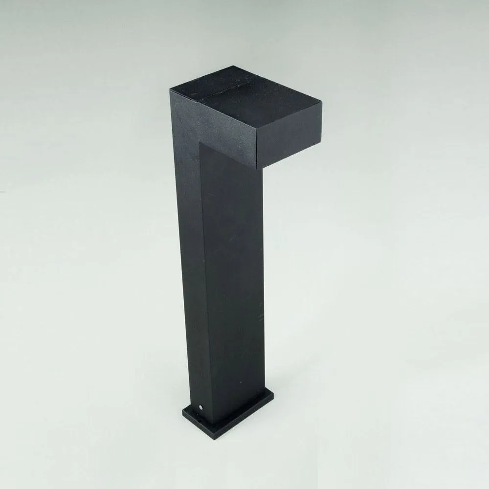 Poste Balizador De Jardim 40cm Em Alumínio Preto Rl