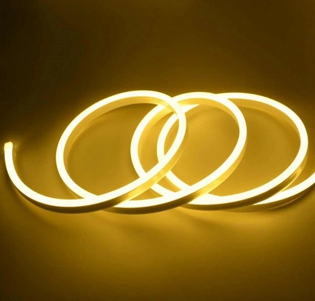 Fita Neon Led Branco Quente 5 Metros 12w/m Com Conector 127v