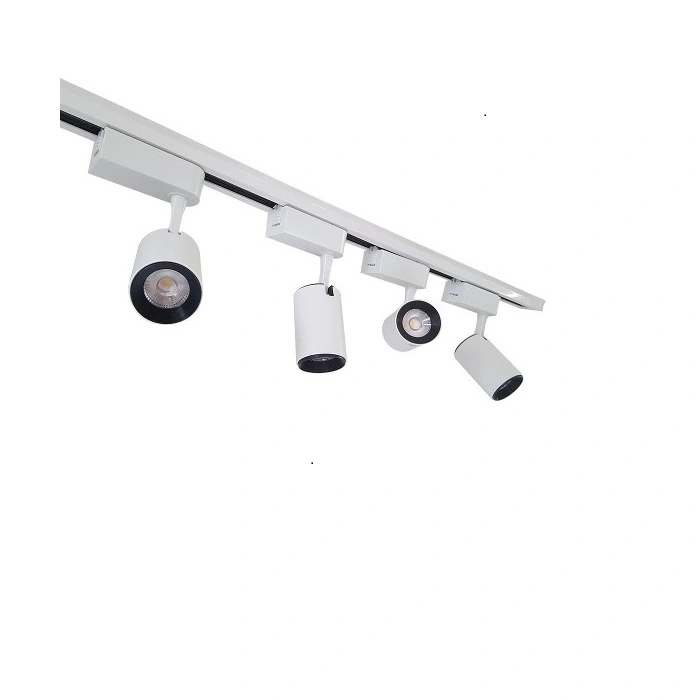 Trilho Eletrificado 2m + 5 Spot Led 7w 4000k Bivolt Branco