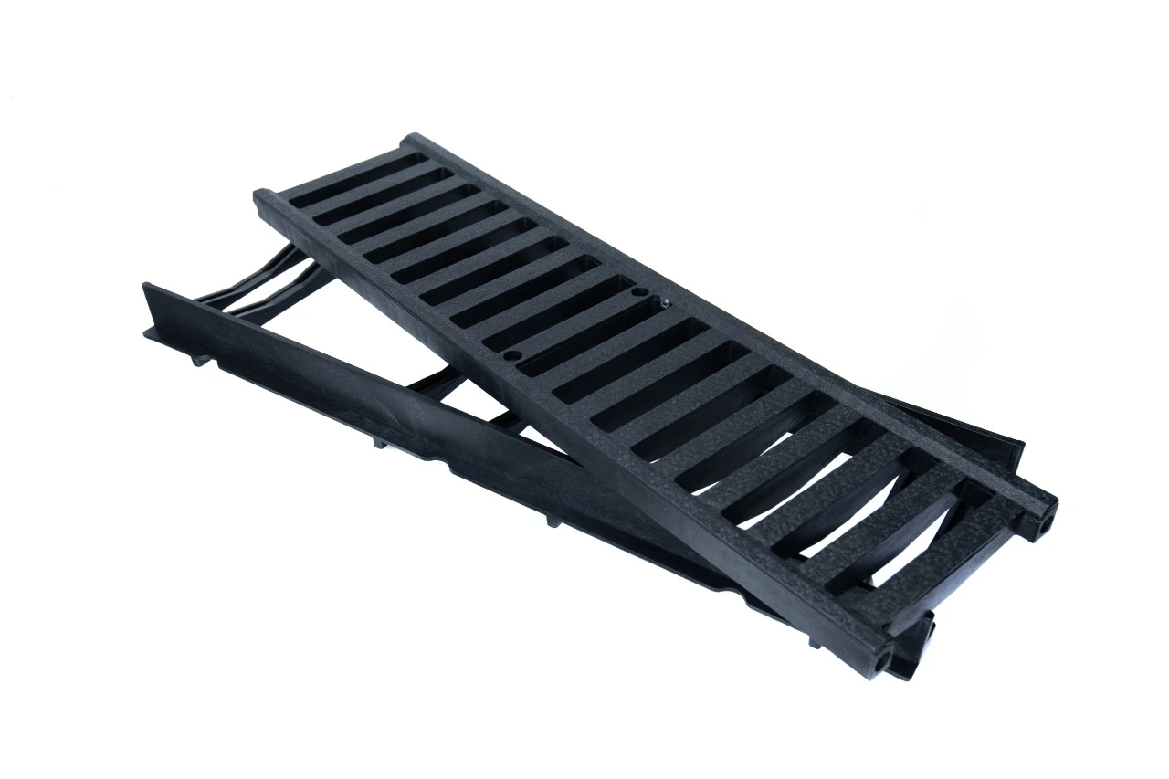 Grelha Com Suporte Áreas Internas E Externas Não Enferruja Grelha:preta