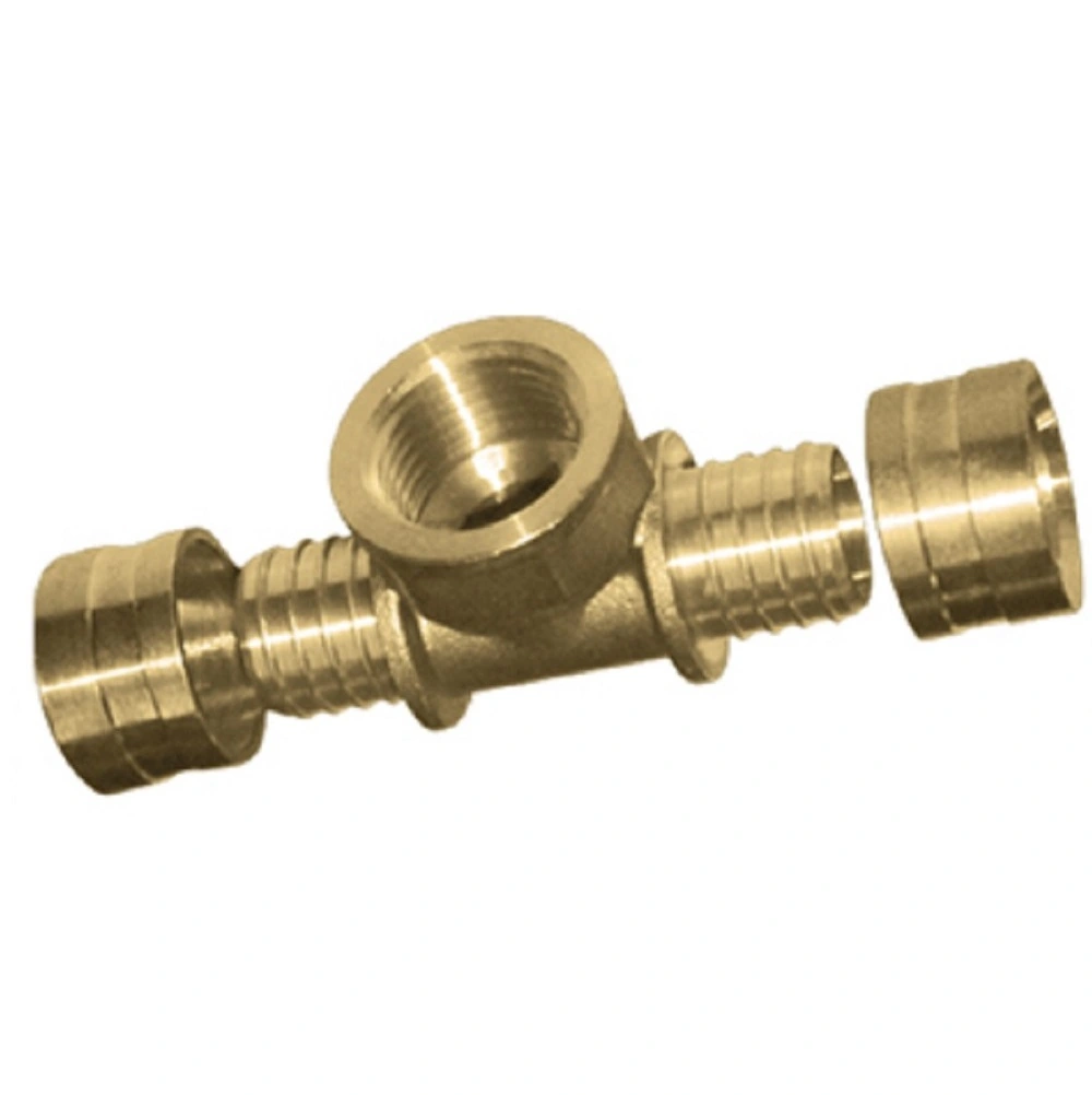 Tê Rosca Central Fêmea Pex Água 25x3/4x25 Kit C/ 12 - Emmeti